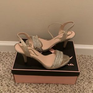 Silver/Gold Heels size 7.5